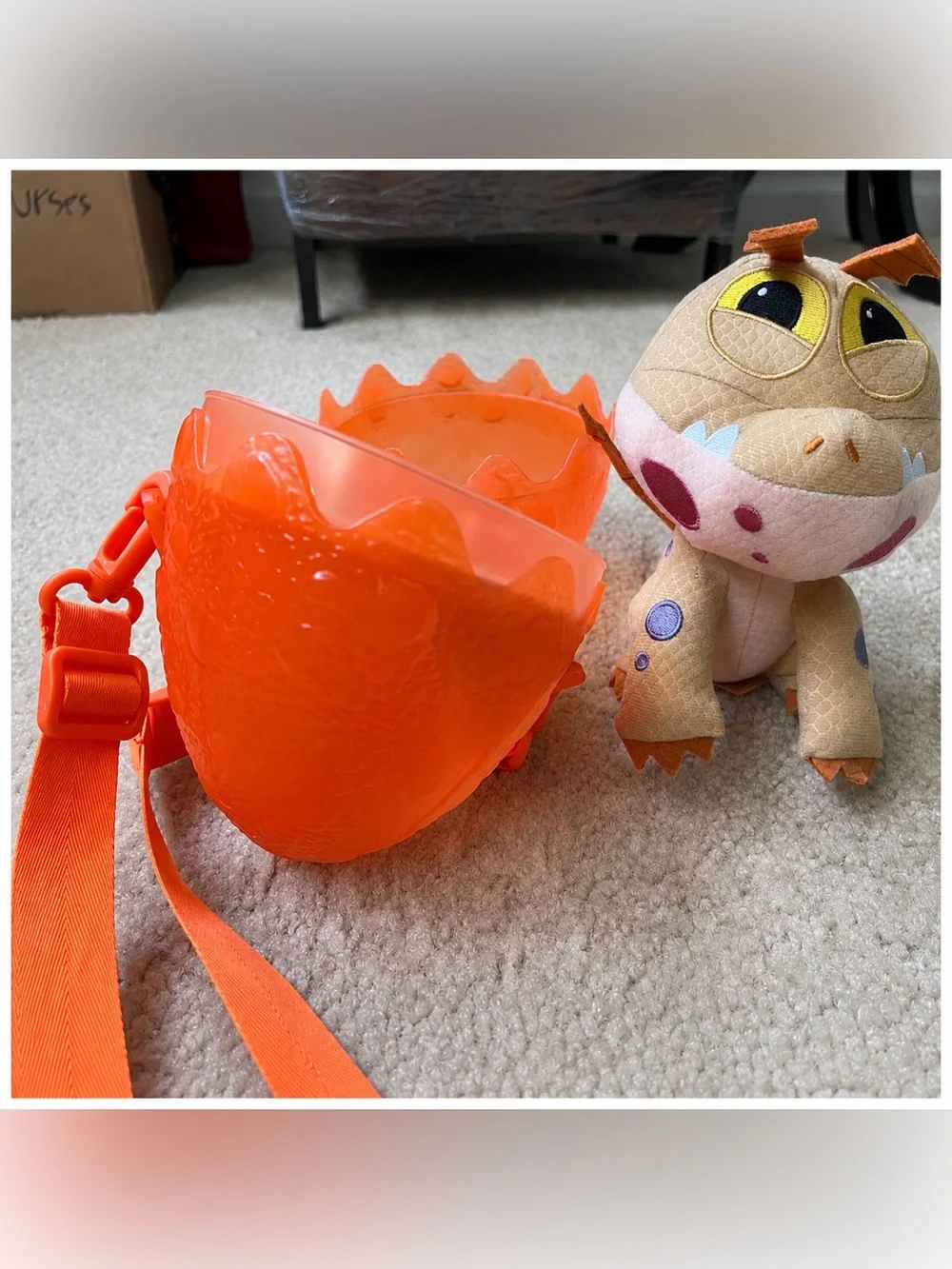 Universal Parks Epic Universe Meatlug Dragon Egg Plush Crossbody